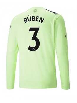 Manchester City Ruben Dias #3 Ausweichtrikot 2022-23 Langarm